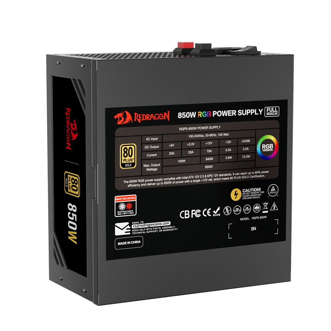 ReDragon  GC-PS007-1-V2 850W 80 Plus Gold