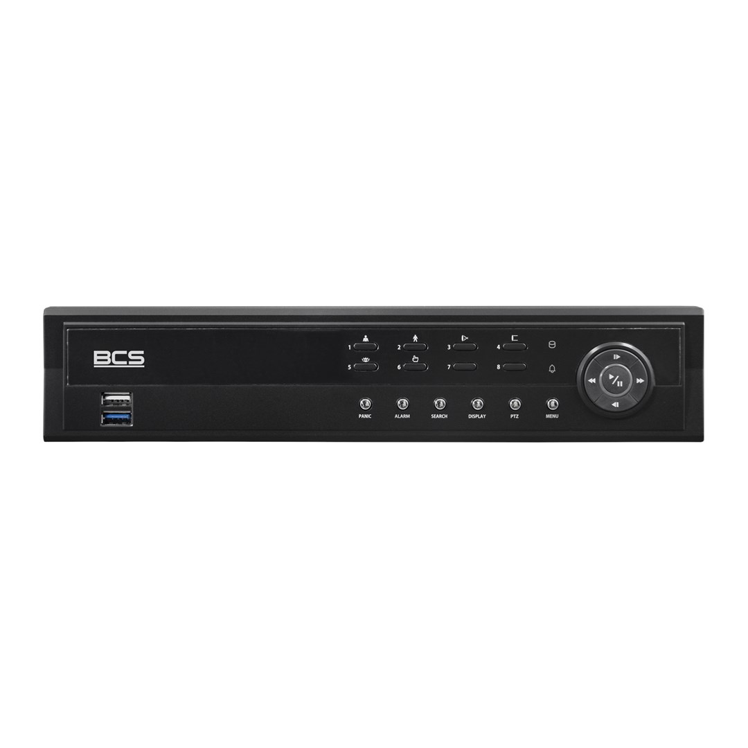 BCS Rejestrator IP 8-kanałowy -U-NVR0802-A-4K-8P(6TB) |