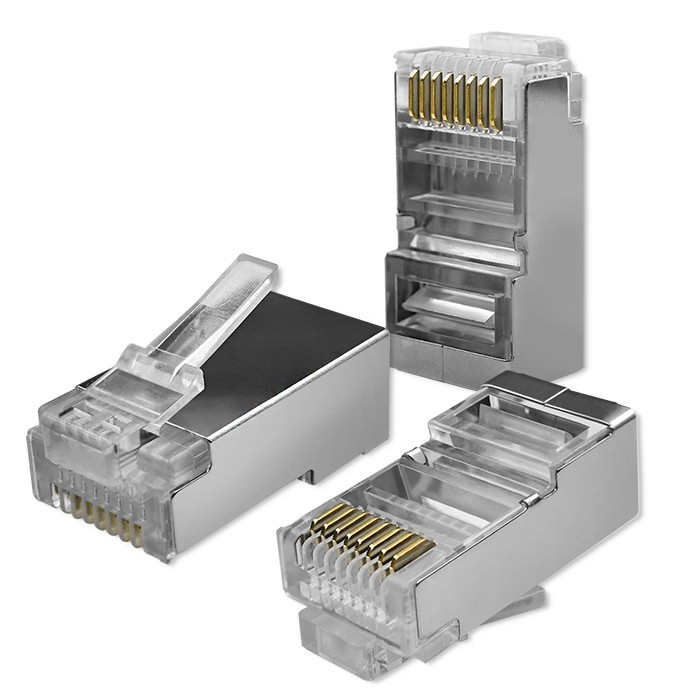 Qoltec  RJ45 Through connector plug,CAT5e