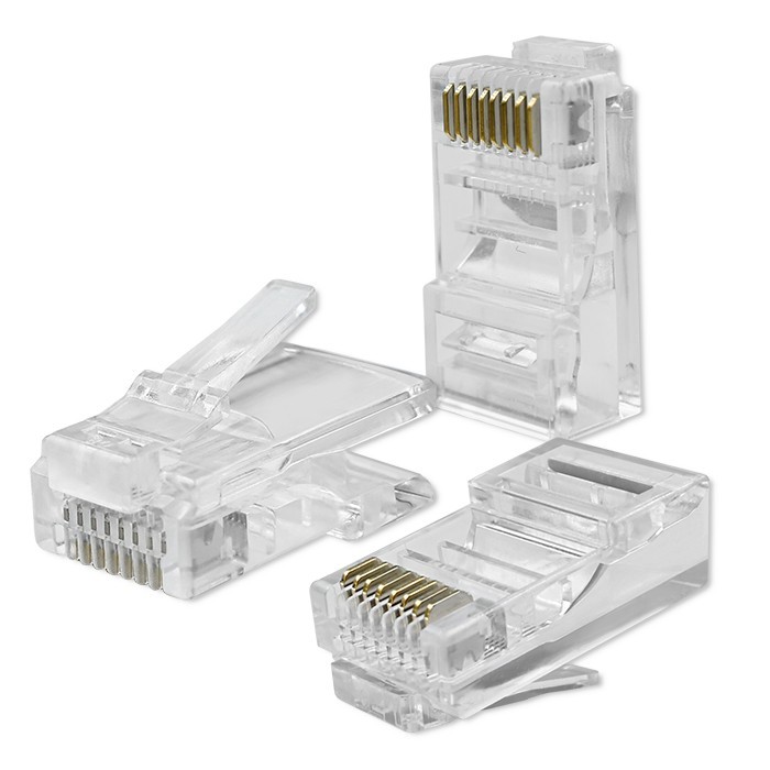Qoltec  RJ45 through connector plug,CAT6