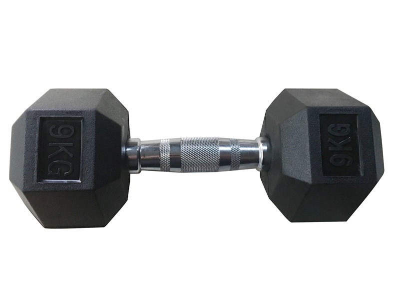 No name RUBBER HEXDUMBBELL YLDB35 9KG