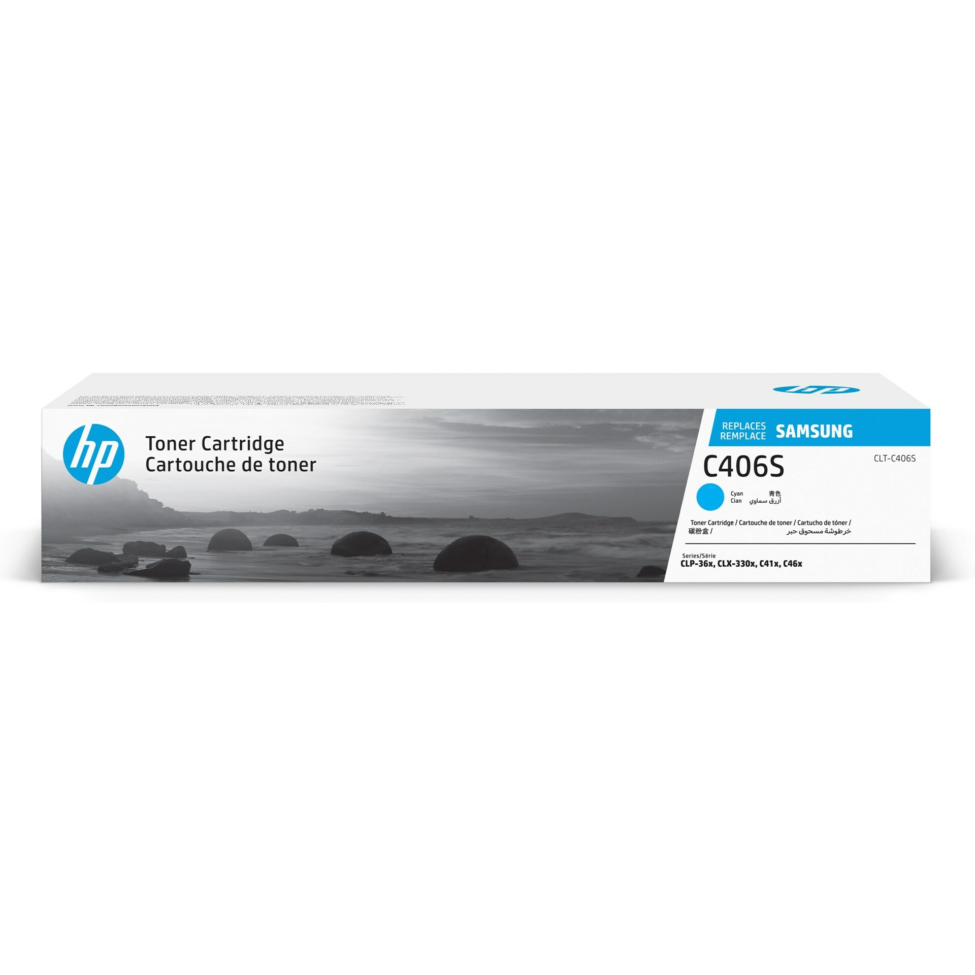 Hewlett-Packard Samsung CLT-C406S Cyan Original Toner