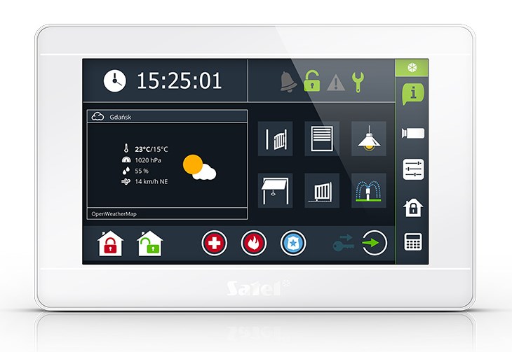 Satel INT-TSI-W graphic keypad | INT-TSI-W