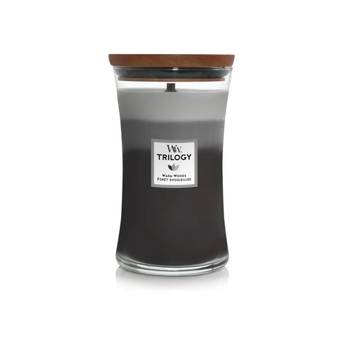 WoodWick Scented candle Trilogy Fireside, Redwood