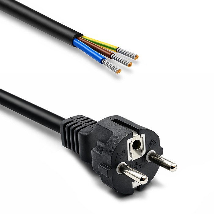 Qoltec  SCHUKO CEE power cable Cu