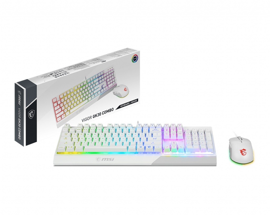 MSI  Set Vigor GK30 Combo White