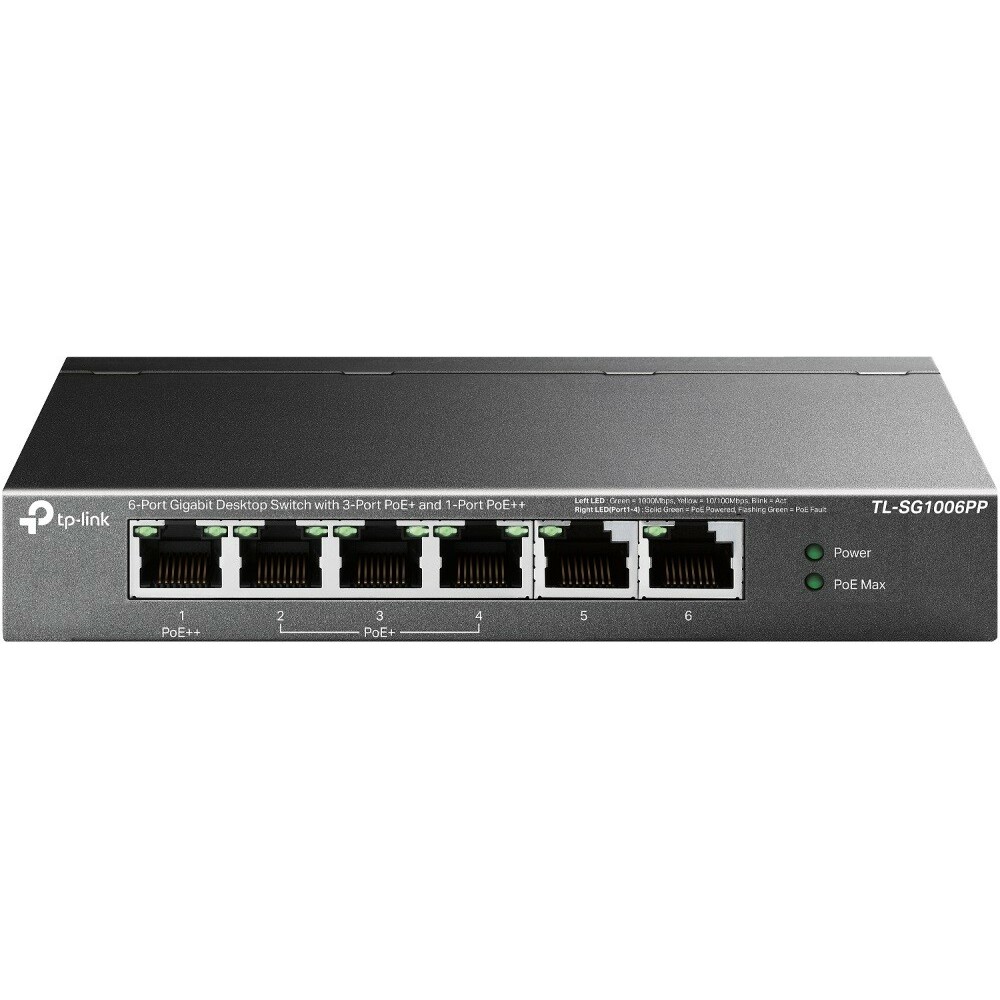 TP-LINK  SG1006PP Switch 6GE (3PoE+ 1PoE++)