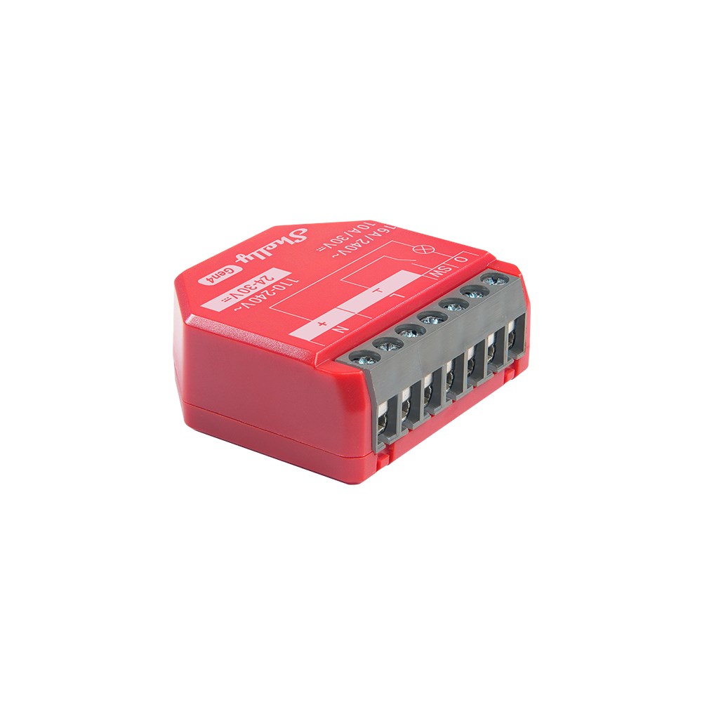 Shelly  1PM Gen4 Smart switch Red
