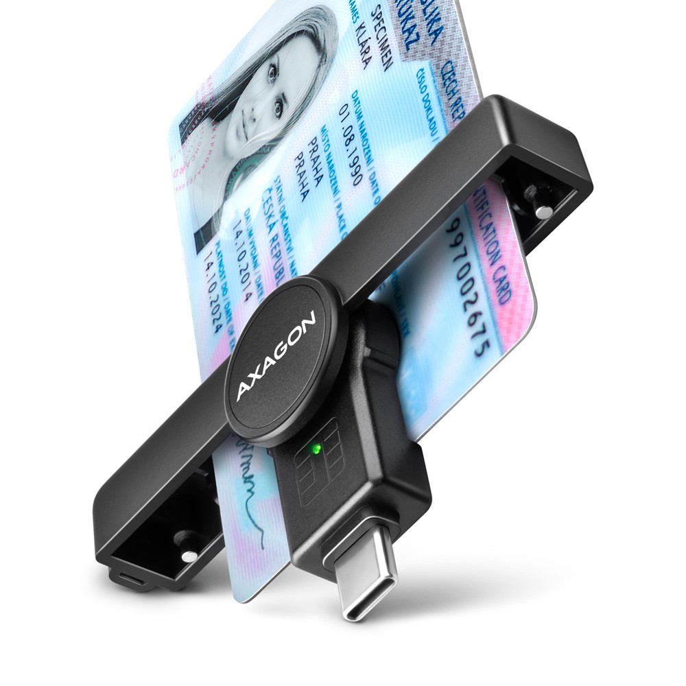 AXAGON Smart card reader CRE-SMPC USB-C