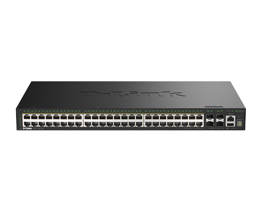D-Link Smart Managed Switch DGS-1530-52P/E 48