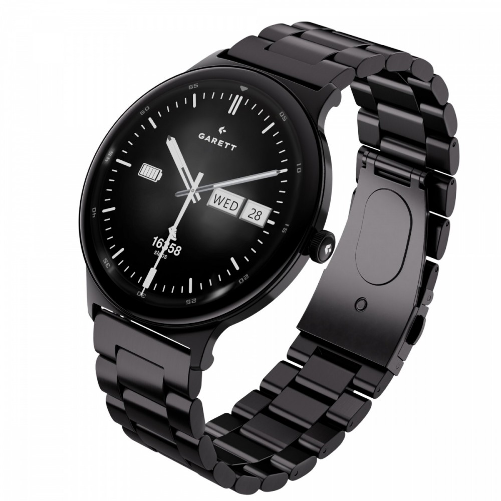 Garett Electronics Smartwatch Quantum silver steel