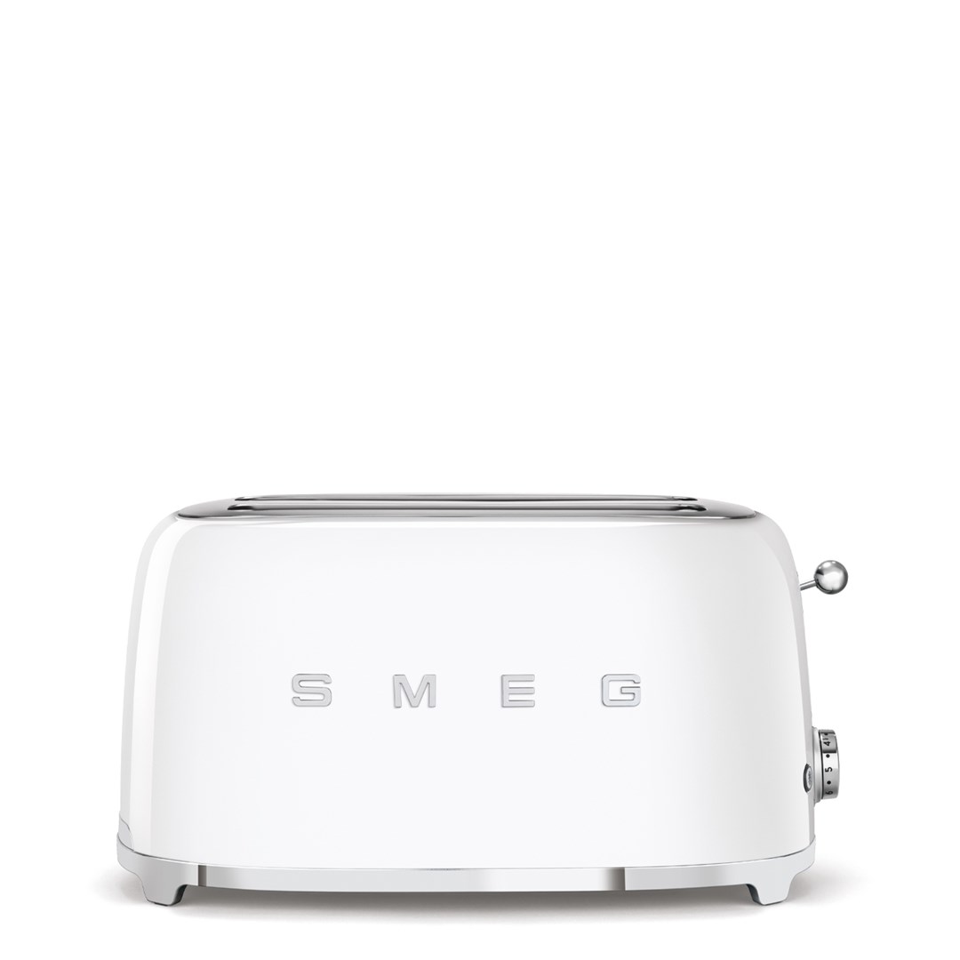 SMEG Toaster 2-slice 4-slot 50`Style White