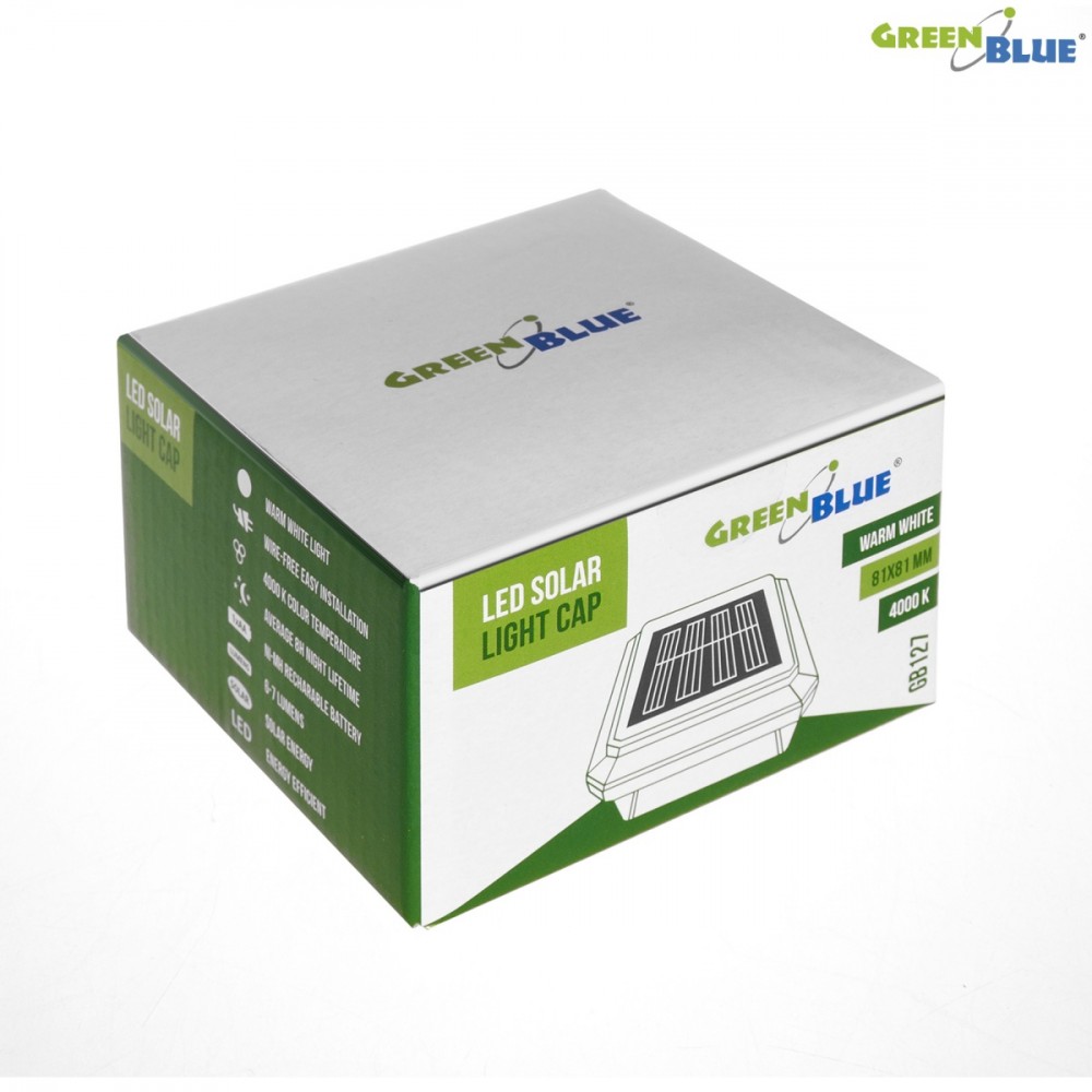 GreenBlue  Solar fence lamp LED 8080