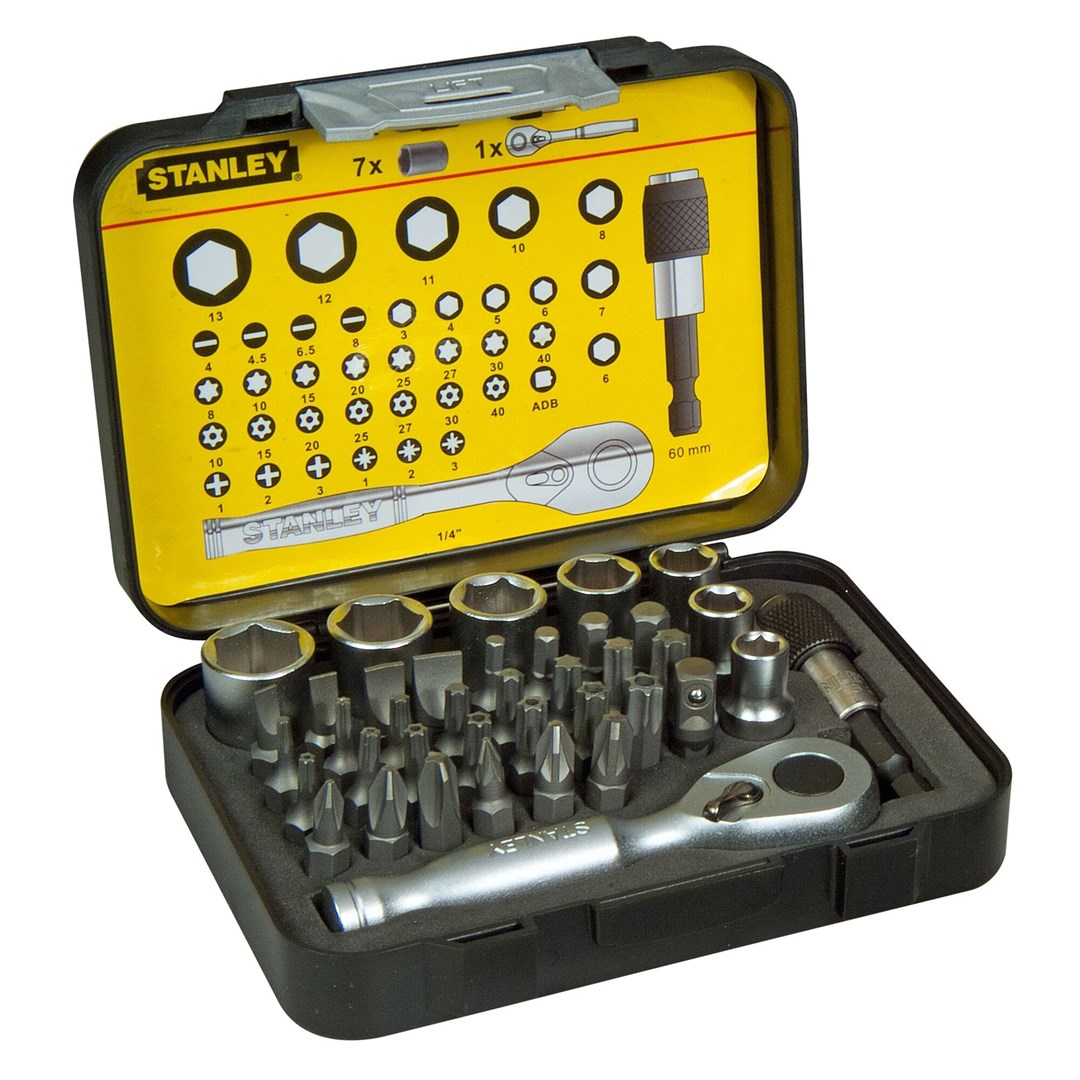STANLEY Set of 39 1/4 Drive