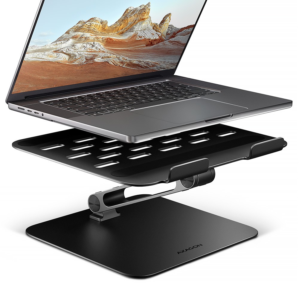 AXAGON  STND-LQB ALU stand for laptops