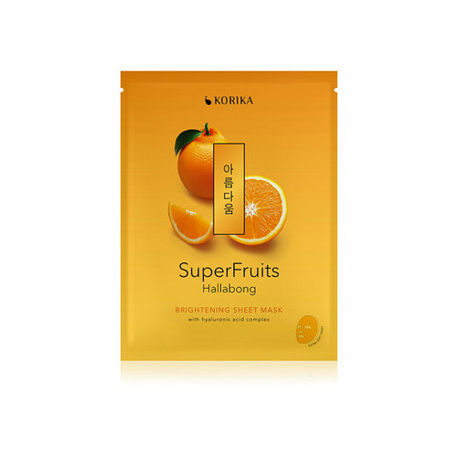 KORIKA Superfruits Hallabong Brightening Sheet Mask