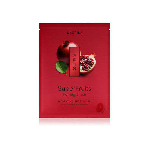 KORIKA Superfruits Pomegranate Hydrating Sheet Mask