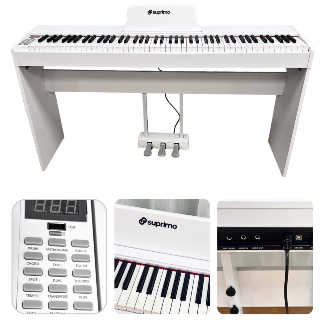 No name SUPRIMO SDP88 WH pianino