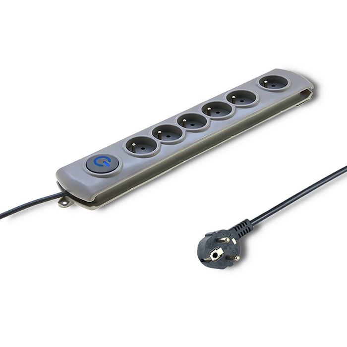 Qoltec  Surge protector 6 sockets, 5m