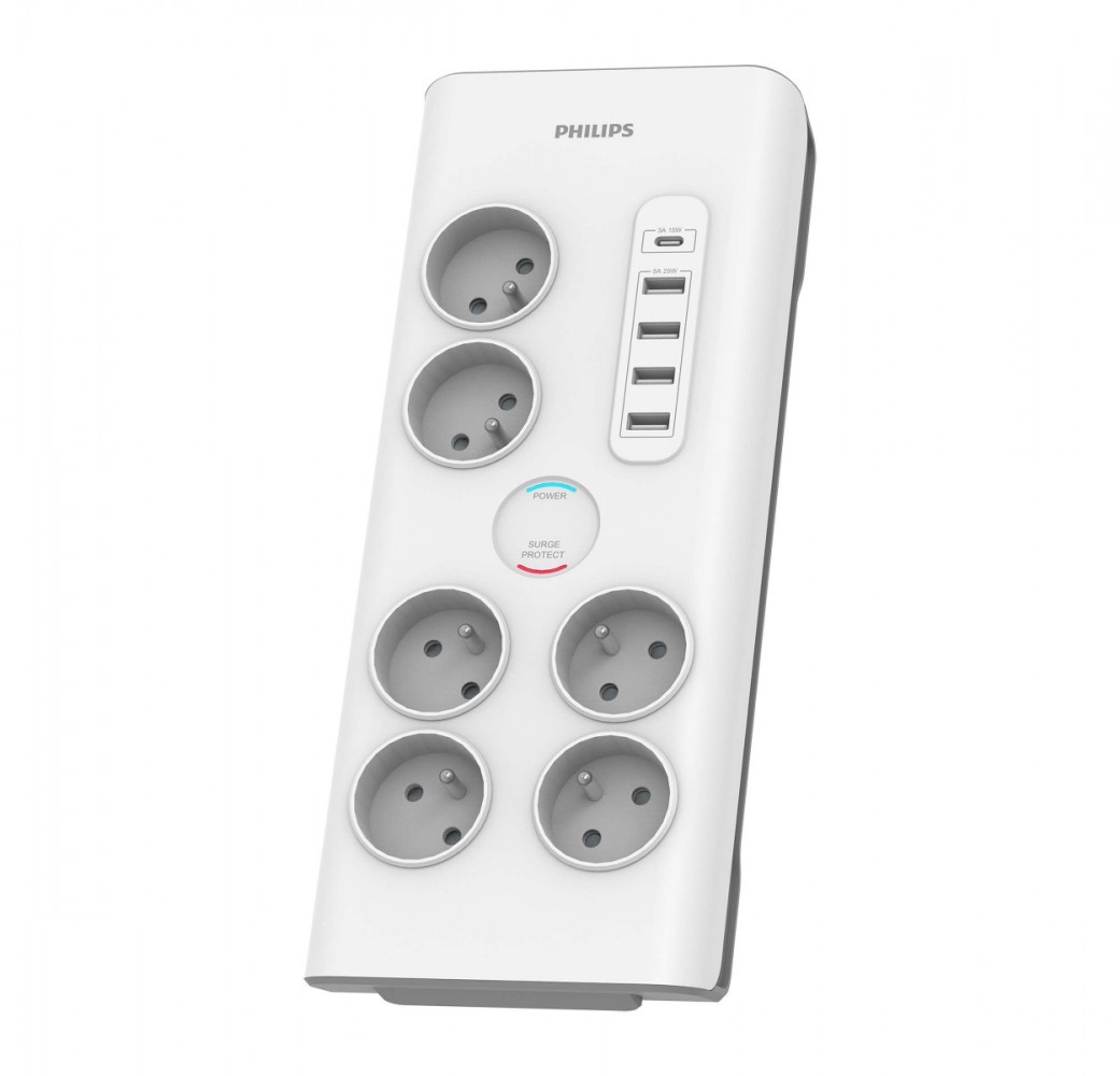 Philips  Surge protector 6 sockets AC