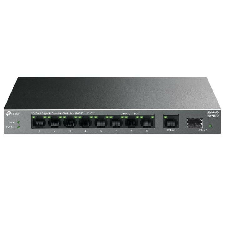 TP-LINK  Switch 10xGE PoE+ LS1210GP |