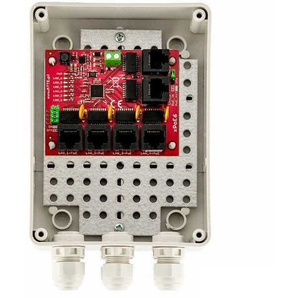 Atte SWITCH 6-PORTOWY POE xPoE-6-11-S2 (zewnętrzny)