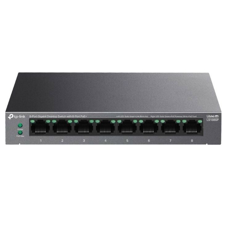 TP-LINK  Switch 8xGE PoE+ LS108GP |