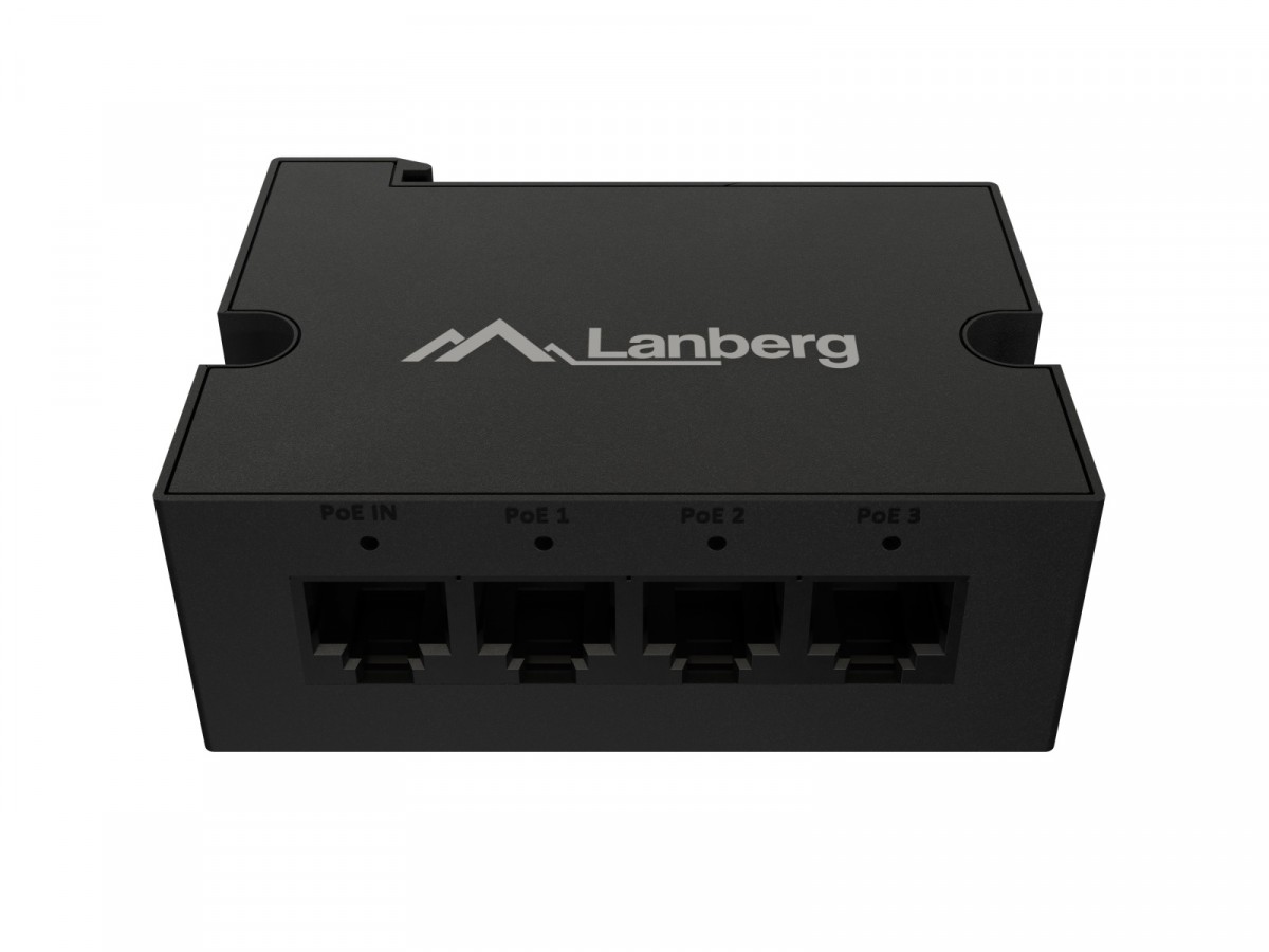 LANBERG Switch Din-Ge4-Bt-90w 1xIn 3xOut 1GB
