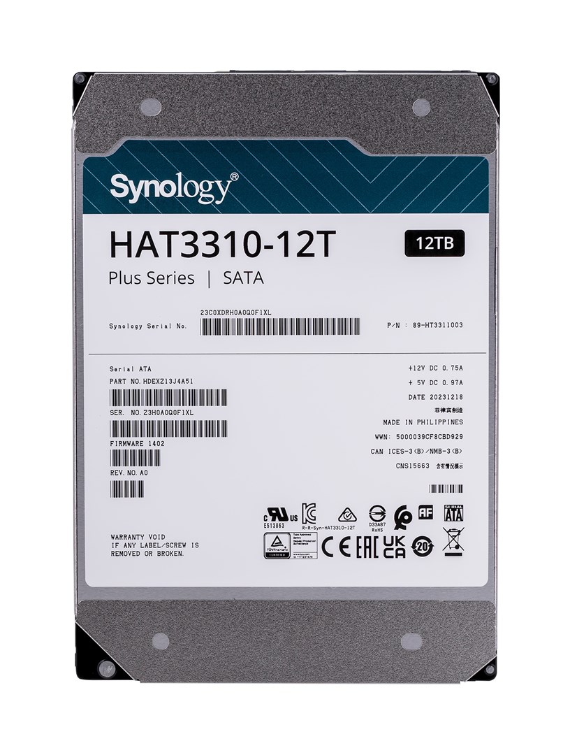 Synology  HDD 12TB HAT3310-12T SATA 3