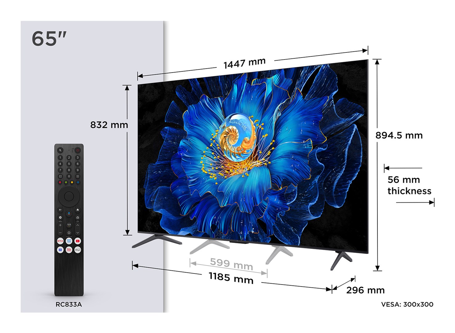 TCL C69KS 65C69KS TV 165.1