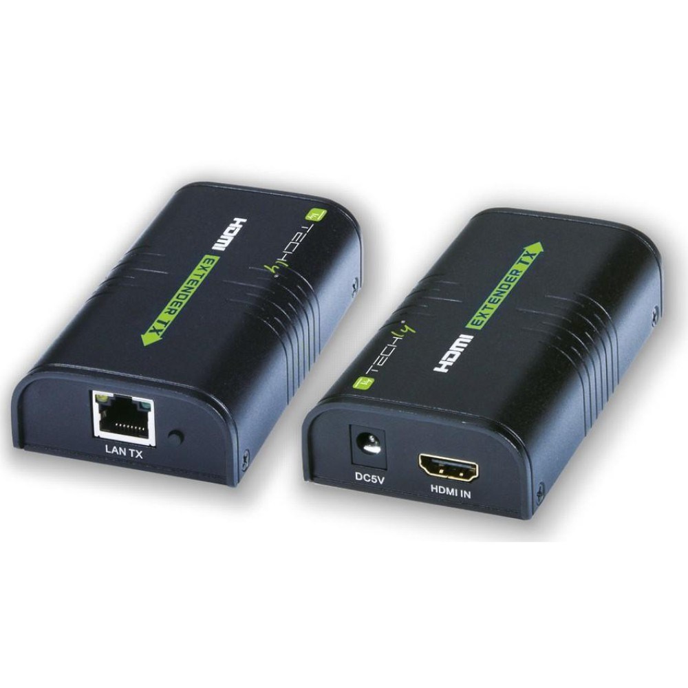 Techly  Extender/HDMI splitter after cable Cat