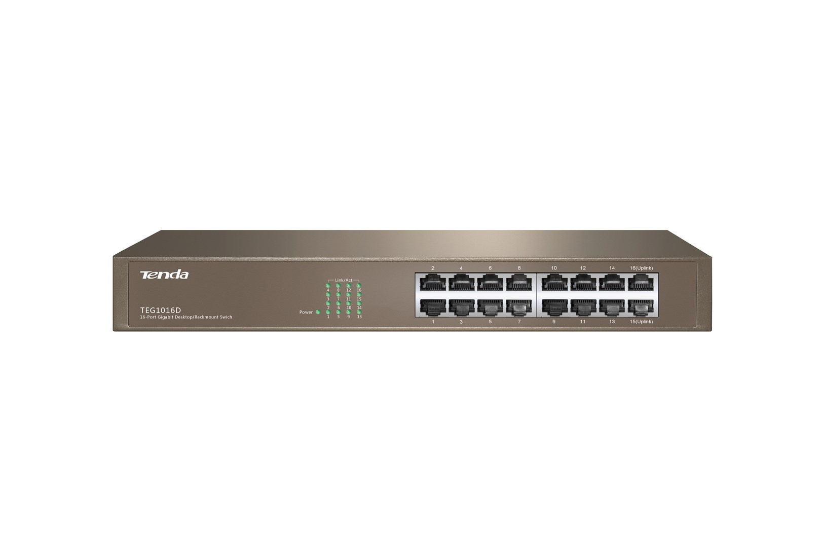 Tenda 16-port Gigabit Ethernet Switch Unmanaged