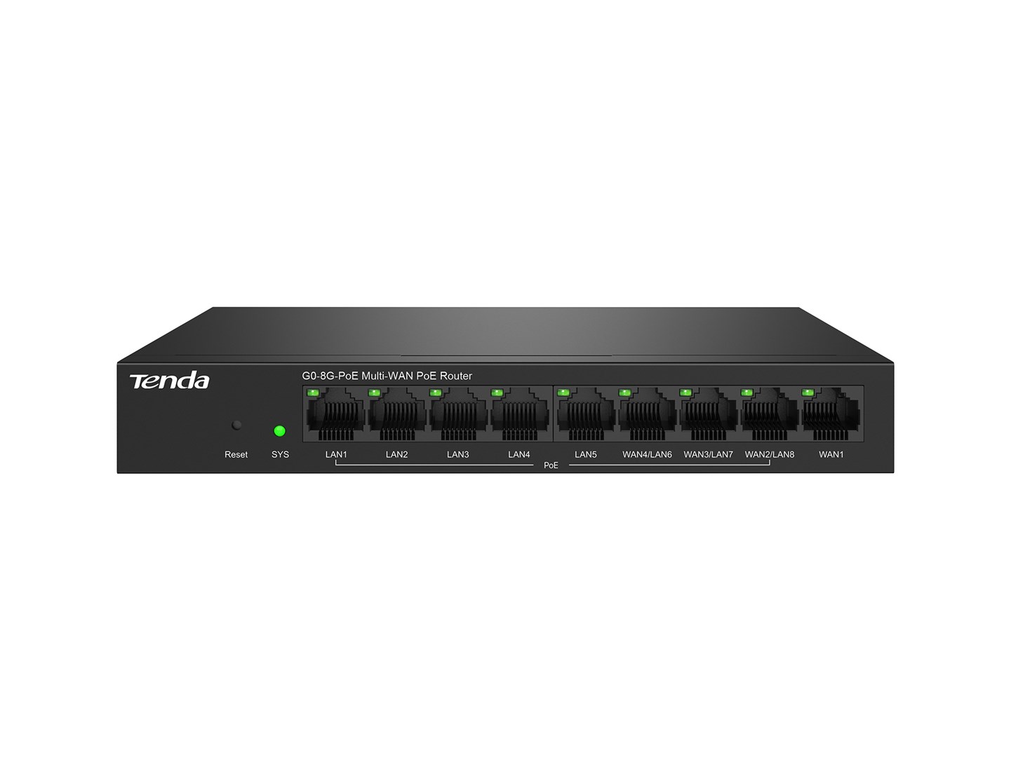 Tenda  G0-8G-PoE wired router Gigabit Ethernet