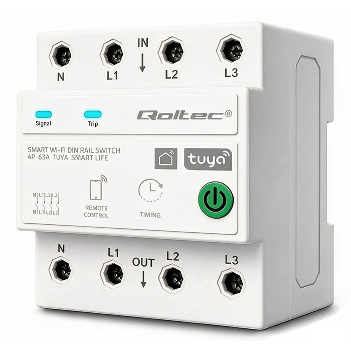 Qoltec  Three phase 63A relay for