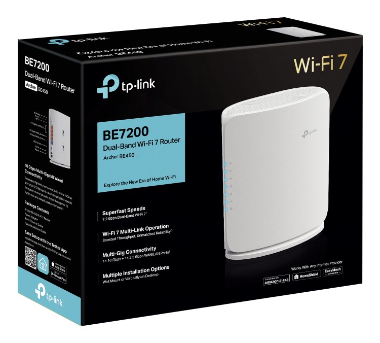 TP-LINK Archer BE450 wireless router Multi-Gigabit