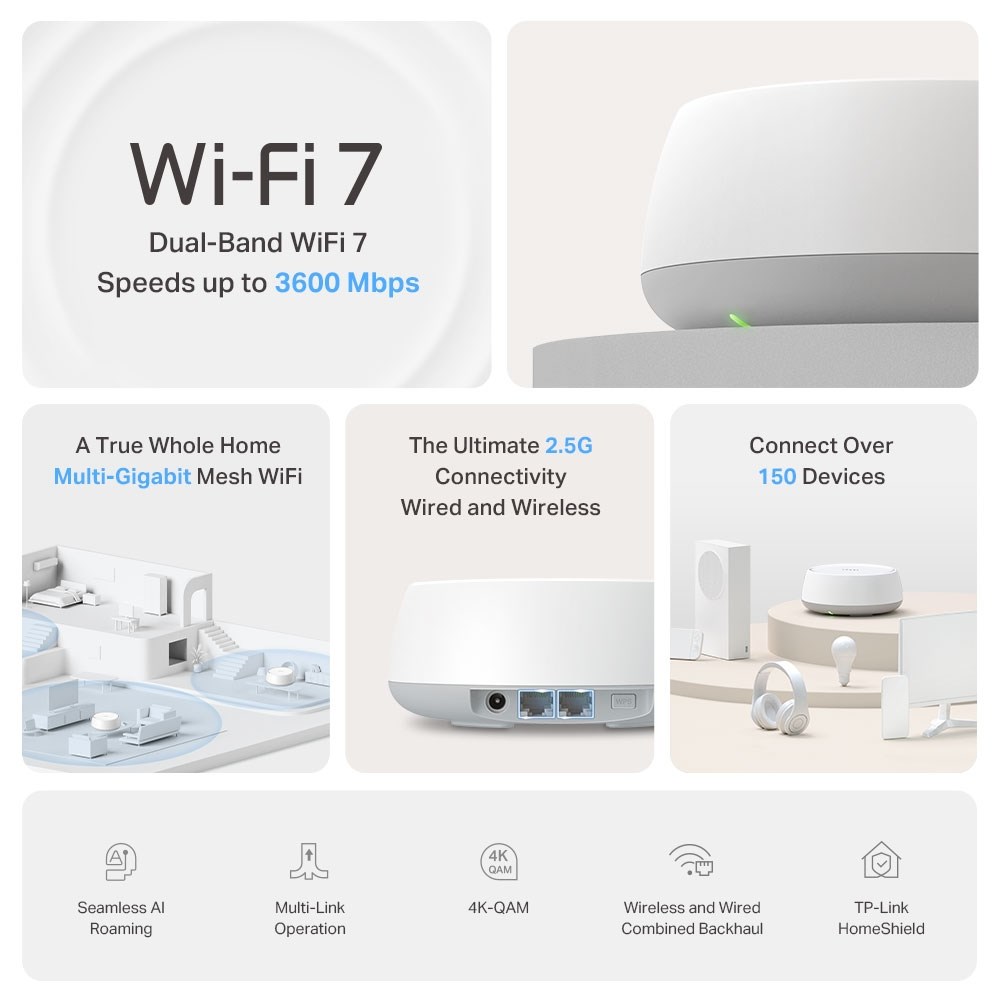 TP-LINK WiFi 7 System Deco BE25(3-pack)