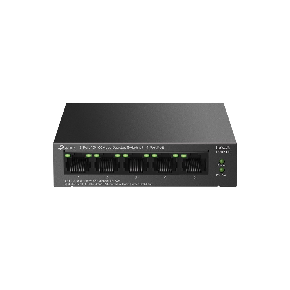 TP-LINK LiteWave LS105P Unmanaged Fast Ethernet