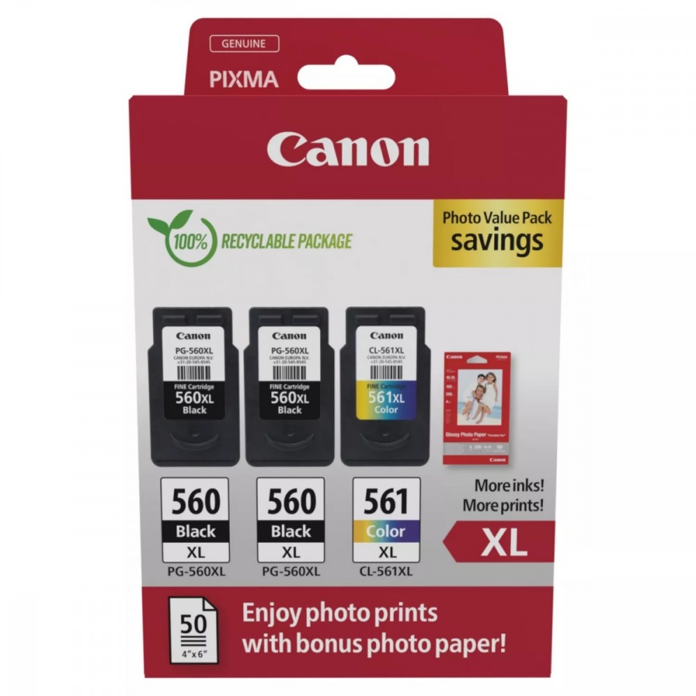 Canon  Tusz PG-560XLx2/CL-561XL Photo Value 3712C012