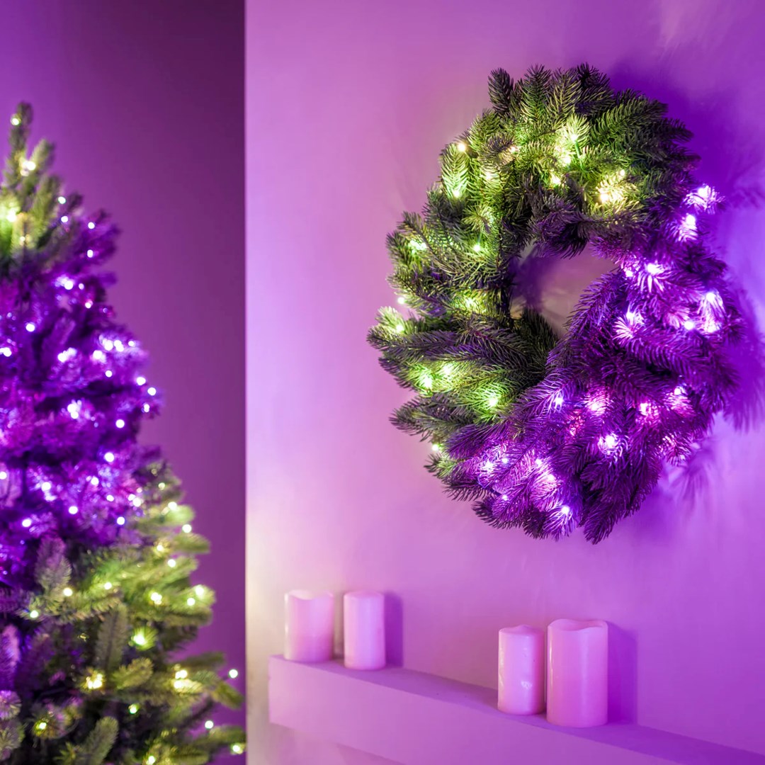 Twinkly  pre-lit wreath 50 RGB LED
