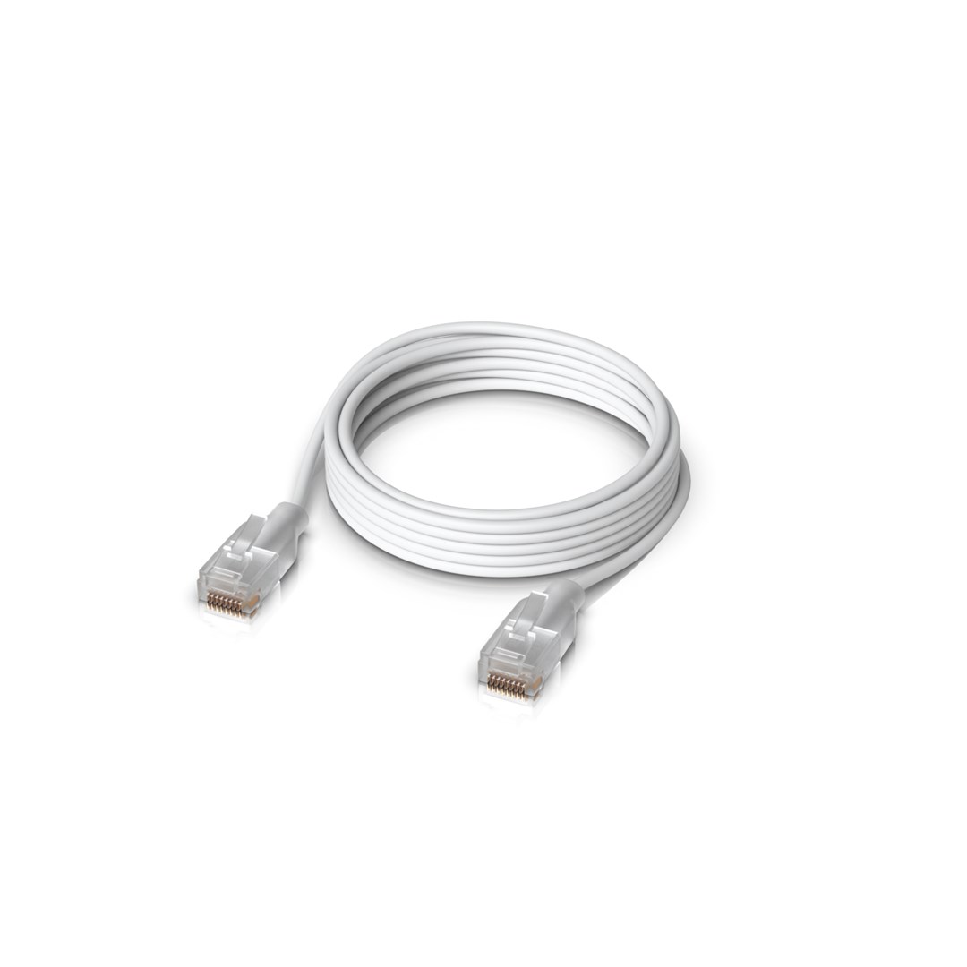 UBIQUITI UACC-Cable-Patch-EL-2M-W networking cable Translucent, White