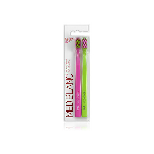 MEDIBLANC Ultra Soft Pink/Green - Toothbrush