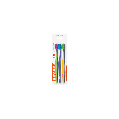 Elmex Ultra Soft Toothbrush 3 pieces