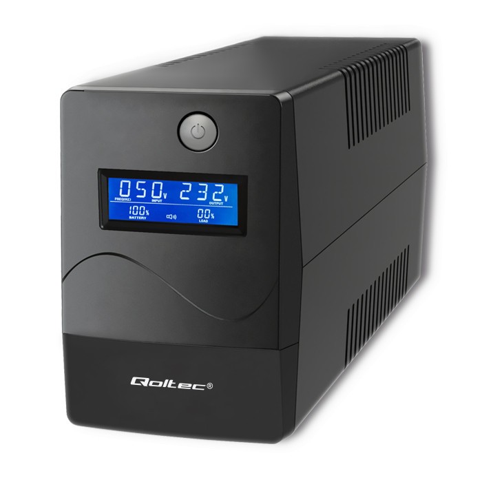 Qoltec  Uninterrupitible power supply, 650VA, 360W