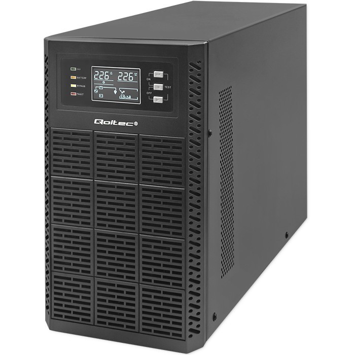 Qoltec UPS 3kVA, 3000W, PF 1