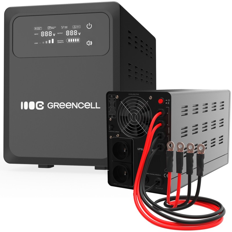 GREEN CELL UPS AVR PowerCore 1000W/1500VA
