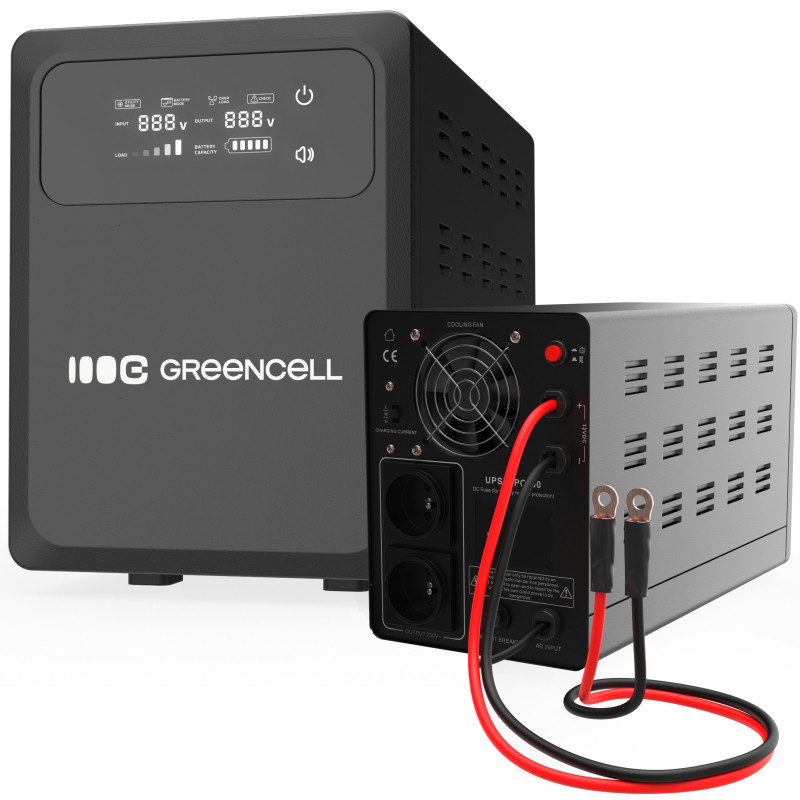 GREEN CELL  UPS AVR PowerCore 500W/800VA