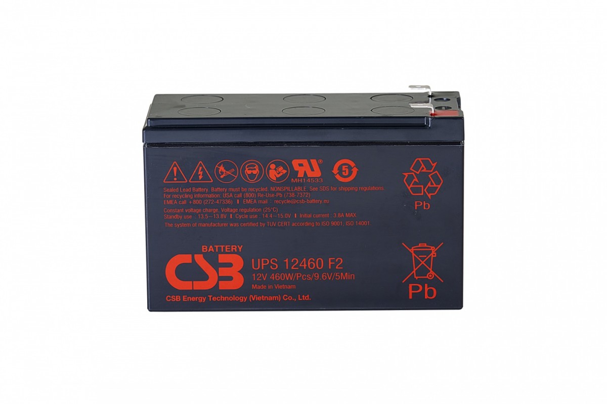 CSB  UPS12460 12V 9.6Ah UPS12460F2