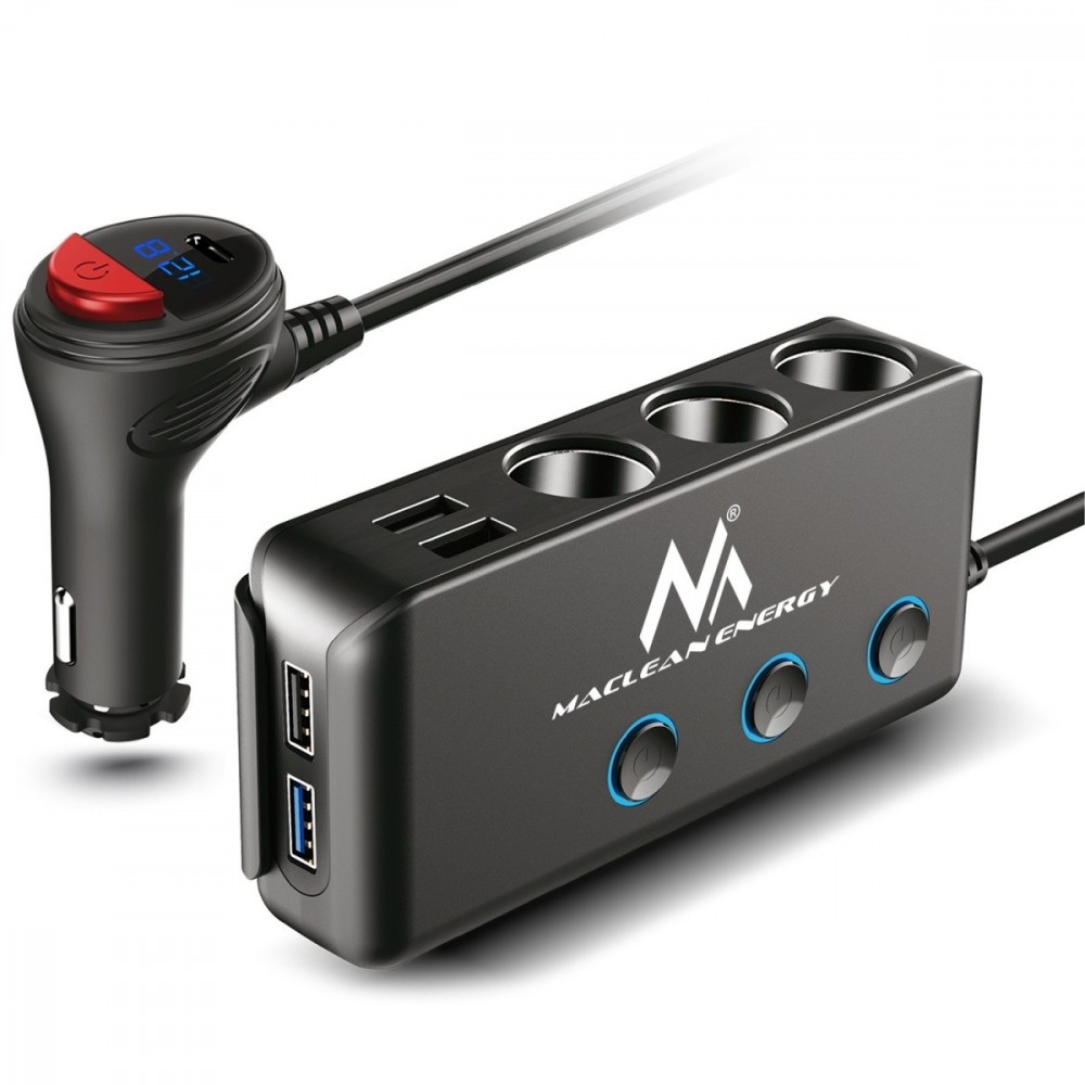Maclean  USB Car Charger 4xUSB Ports