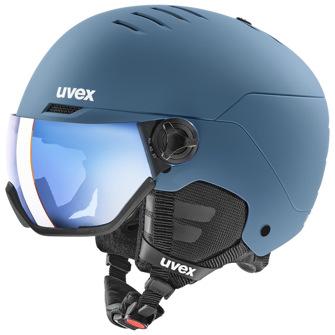 Uvex Skihelm wanted visor Stone colour