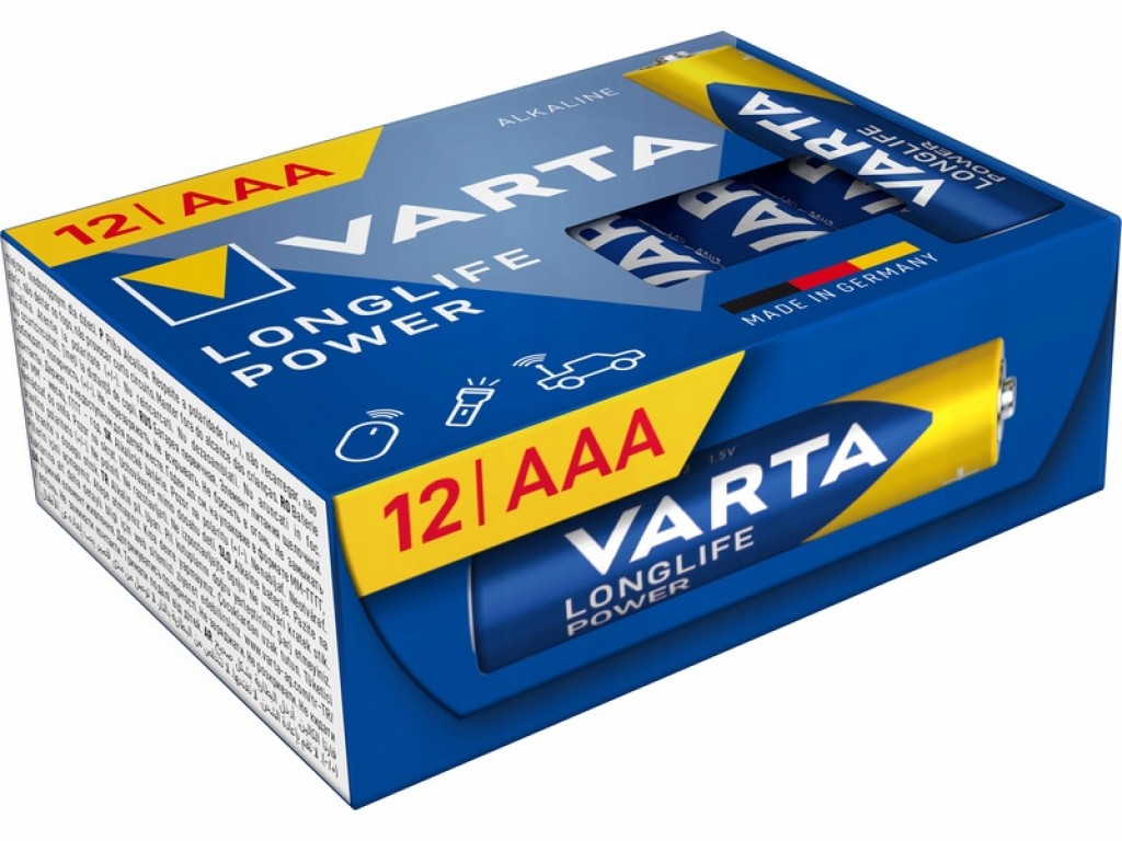 Varta alkaline batterie R3(AAA)long.power12P NE